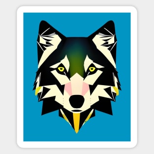 Yellow Eyed Wolf Sticker